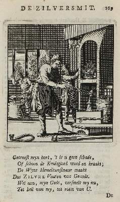 Bild Nr.1: 129-3030 Goldschäger, Golddrahtzieher u. Silberschmied.: (Varia, Berufe)