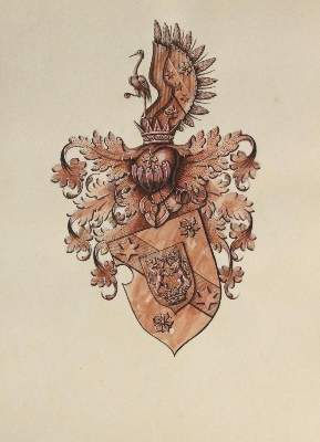 Bild Nr.2: 129-3066 Wappen.: (Varia, Genealogie und Heraldik)