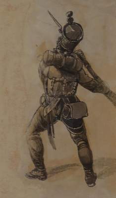 Bild Nr.3: 129-3103 Soldatendarstellungen.: (Varia, Militaria)