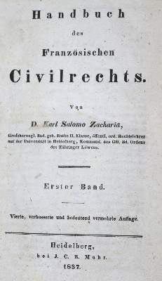 Bild Nr.1: 129-311 Zachariä,K.S.: (Juridica und Kriminologie)