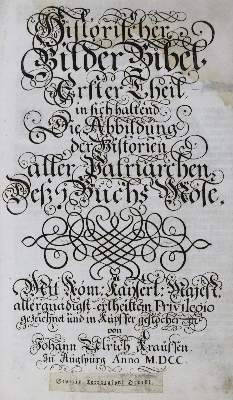Bild Nr.1: 129-32 Krauss,J.U.: (Bibeln, Bilderbibel)