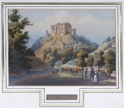 Bild Nr.1: 129-3390 Burg Pernstein.: (Ausland, Tschechien)