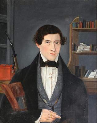 Bild Nr.1: 129-3476 Biedermeier-Portrait.: (Künstlergraphik)
