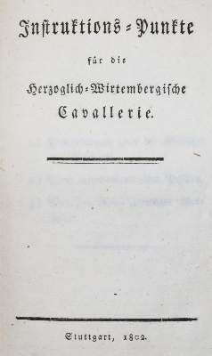 Bild Nr.1: 129-350 Instruktions-Punkte: (Militaria, Württemberg)