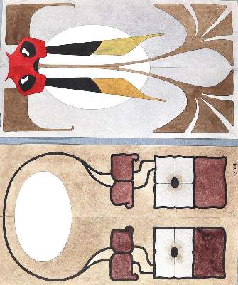 Bild Nr.8: 129-3715 Jugendstil.: (Künstlergraphik)