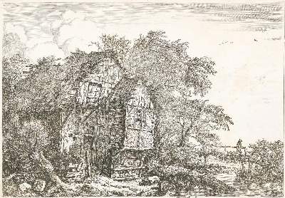 Bild Nr.1: 129-3985 Ruisdael, Jacob Isaackszoon: (Künstlergraphik)