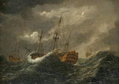 Bild Nr.1: 129-4007 Anonymer Marinemaler: (Künstlergraphik, Schiffe)
