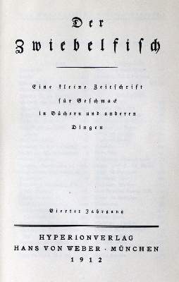 Bild Nr.1: 129-423 Zwiebelfisch, Der.: (Zeitschriften und Zeitungen)