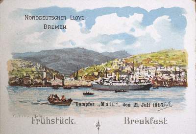 Bild Nr.1: 129-438 Speisekarten.: (Küche und Haushalt, Gaststätten-Hotellerie)
