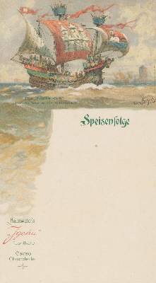 Bild Nr.1: 129-443 Speisekarten.: (Küche und Haushalt, Gaststätten-Hotellerie)