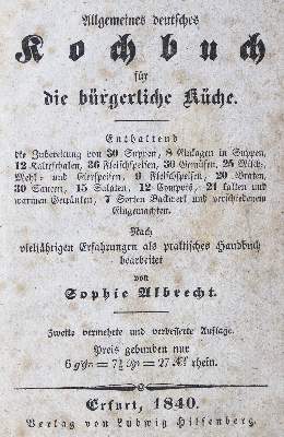 Bild Nr.1: 129-452 Albrecht,S.: (Küche und Haushalt, Kochbücher)
