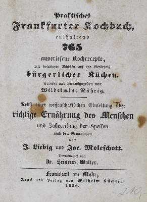 Bild Nr.1: 129-459 Rührig,W.: (Küche und Haushalt, Kochbücher, Frankfurt/Main)