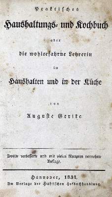Bild Nr.1: 129-460 Gerike,A.: (Küche und Haushalt, Kochbücher)