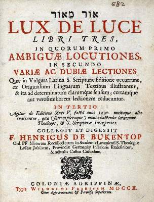 Bild Nr.1: 129-48 Bukentop,F.H.: (Alte Drucke, Handschriften und Theologie)