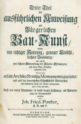 Bild Nr.1: 129-500 Penther,J.F.: (Architektur)