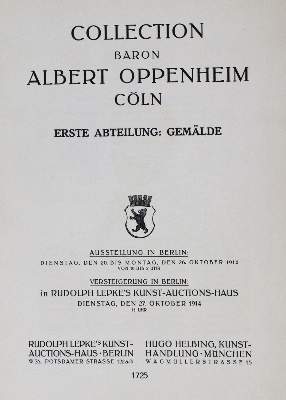 Bild Nr.1: 129-543 Gemälde.: (Kataloge)