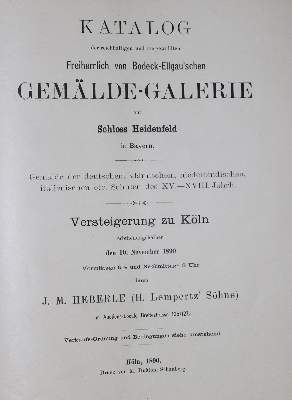 Bild Nr.1: 129-546 Heberle,J.M.: (Kataloge)