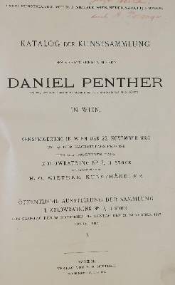 Bild Nr.1: 129-559 Penther,D.: (Kataloge)