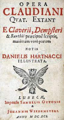 Bild Nr.1: 129-59 Claudianus,C.: (Alte Drucke, Handschriften und Theologie)