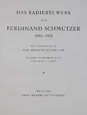 Bild Nr.1: 129-595 Weixlgärtner, A.,: (Schmutzer)