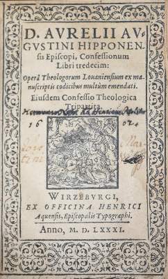 Bild Nr.3: 129-6 Augustinus,A.: (Alte Drucke, Handschriften und Theologie)