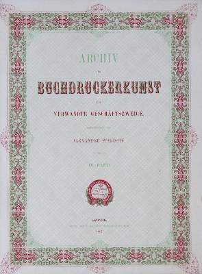 Bild Nr.1: 129-605 Archiv für Buchgewerbe.: (Bibliographie und Buchwesen)