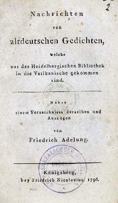 Bild Nr.1: 129-607 Adelung,F.: (Bibliothek)