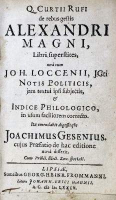 Bild Nr.1: 129-61 Curtius Rufus,Q.: (Alte Drucke, Handschriften und Theologie)