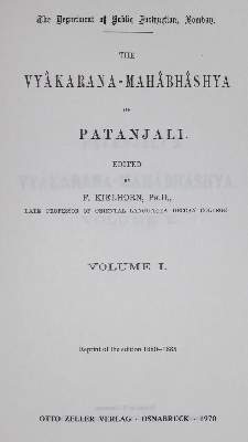Bild Nr.1: 129-667 Kielhorn,F. (Hrsg.).: (Lexika - Wörterbücher - Sprachwissenschaften, Panini)