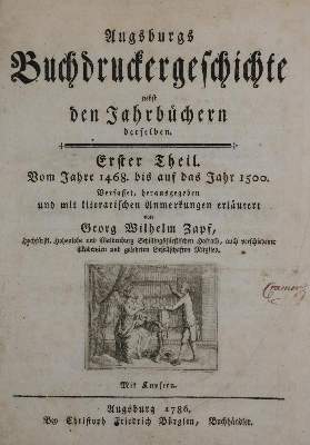 Bild Nr.1: 129-683 Zapf,G.W.: (Typographie und Kalligraphie, Augsburg)
