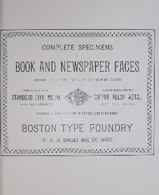 Bild Nr.1: 129-689 Boston Type Foundry.: (Typographie und Kalligraphie)