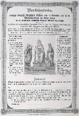 Bild Nr.2: 129-69 Bruderschaftsbriefe.: (Einblattdrucke u. Flugschriften)