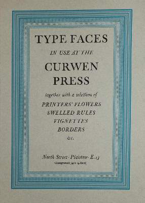 Bild Nr.1: 129-694 Curwen Press, The.: (Typographie und Kalligraphie)