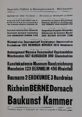 Bild Nr.1: 129-713 Haas.: (Typographie und Kalligraphie)