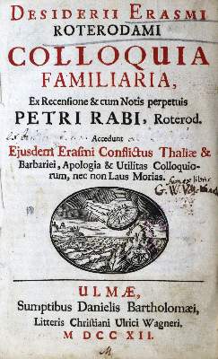 Bild Nr.1: 129-72 Erasmus Roterodamus,D.: (Alte Drucke, Handschriften und Theologie)