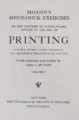 Bild Nr.1: 129-732 Moxon,J.: (Typographie und Kalligraphie)