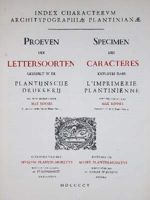 Bild Nr.1: 129-738 Plantin-Moretus.: (Typographie und Kalligraphie)