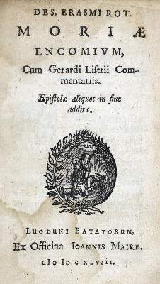 Bild Nr.1: 129-74 Erasmus Roterodamus,D.: (Alte Drucke, Handschriften und Theologie)