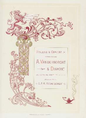 Bild Nr.1: 129-765 Vanderborght & Dumont.: (Typographie und Kalligraphie)
