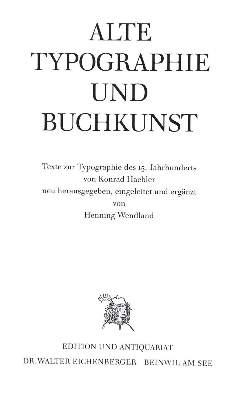 Bild Nr.1: 129-772 Wendland,H.: (Bibliographie und Buchwesen)