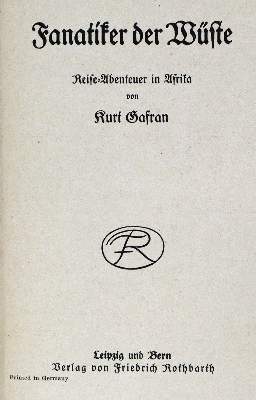 Bild Nr.1: 129-813 Gafran,K.v. (d.i. K.v.Gagern).: (Kinder- und Jugendbücher)