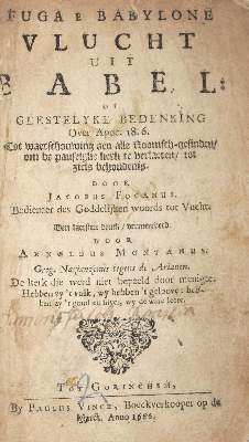 Bild Nr.1: 129-82 Focanus (Fokkens),J.: (Alte Drucke, Handschriften und Theologie)