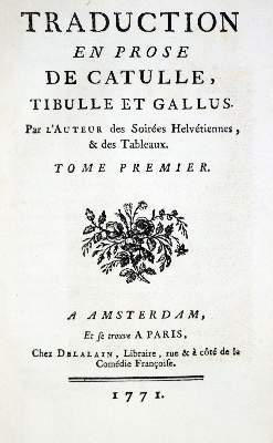 Bild Nr.1: 129-881 Catullus, Tibullus u. Gallus.: (Literatur und illustrierte Bücher bis 19.Jahrhundert)