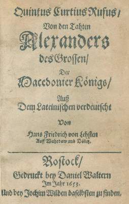 Bild Nr.1: 129-887 Curtius,Q. Rufus.: (Literatur und illustrierte Bücher bis 19.Jahrhundert)