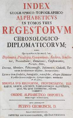 Bild Nr.1: 129-89 Georgisch,P.: (Alte Drucke, Handschriften und Theologie)