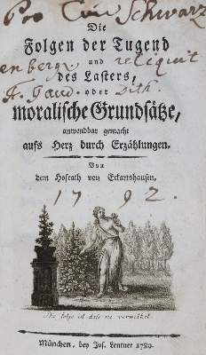 Bild Nr.1: 129-895 Eckartshausen,K.v.: (Literatur und illustrierte Bücher bis 19.Jahrhundert)