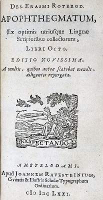 Bild Nr.1: 129-904 Erasmus Roterodamus,D.: (Literatur und illustrierte Bücher bis 19.Jahrhundert)
