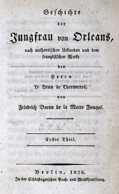 Bild Nr.1: 129-910 Fouque,F.de la Motte.: (Literatur und illustrierte Bücher bis 19.Jahrhundert)