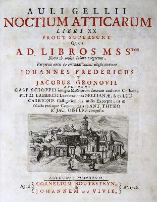 Bild Nr.1: 129-915 Gellius,A.: (Literatur und illustrierte Bücher bis 19.Jahrhundert)