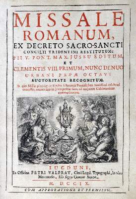 Bild Nr.1: 129-93 Missale Romanum: (Gesangbücher)